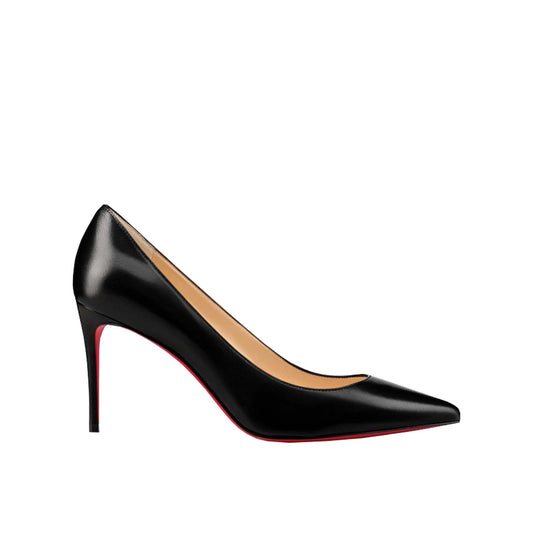 Christian Louboutin Black Leather Kate 85 Pumps