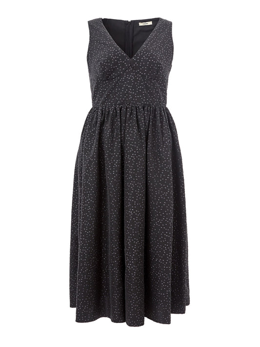 Lardini Black Long Embellished Dress Princess Style