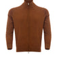 Gran Sasso Brown Full Zip Jumper