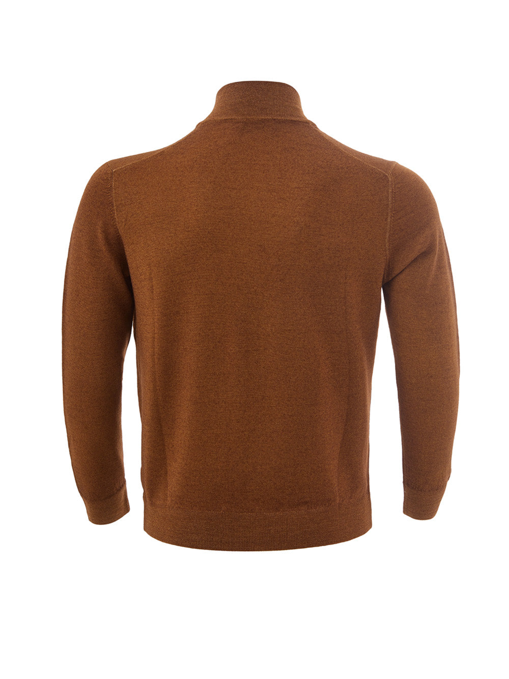 Gran Sasso Brown Full Zip Jumper