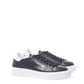 Roberto Cavalli Elegant Blue Leather Lace-Up Sneakers