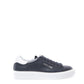 Roberto Cavalli Elegant Blue Leather Lace-Up Sneakers