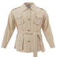 Sealup Beige Cotton Saharan Belted Jacket