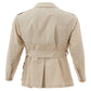 Sealup Beige Cotton Saharan Belted Jacket