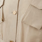 Sealup Beige Cotton Saharan Belted Jacket