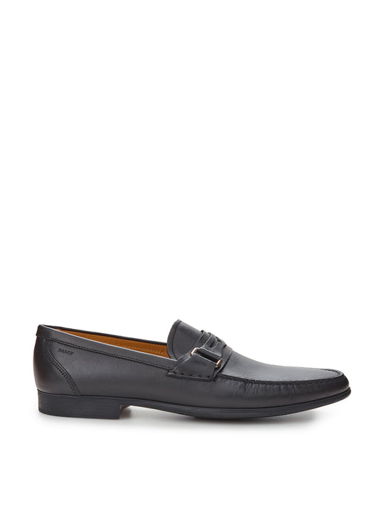 Bally Black Leather Loafer