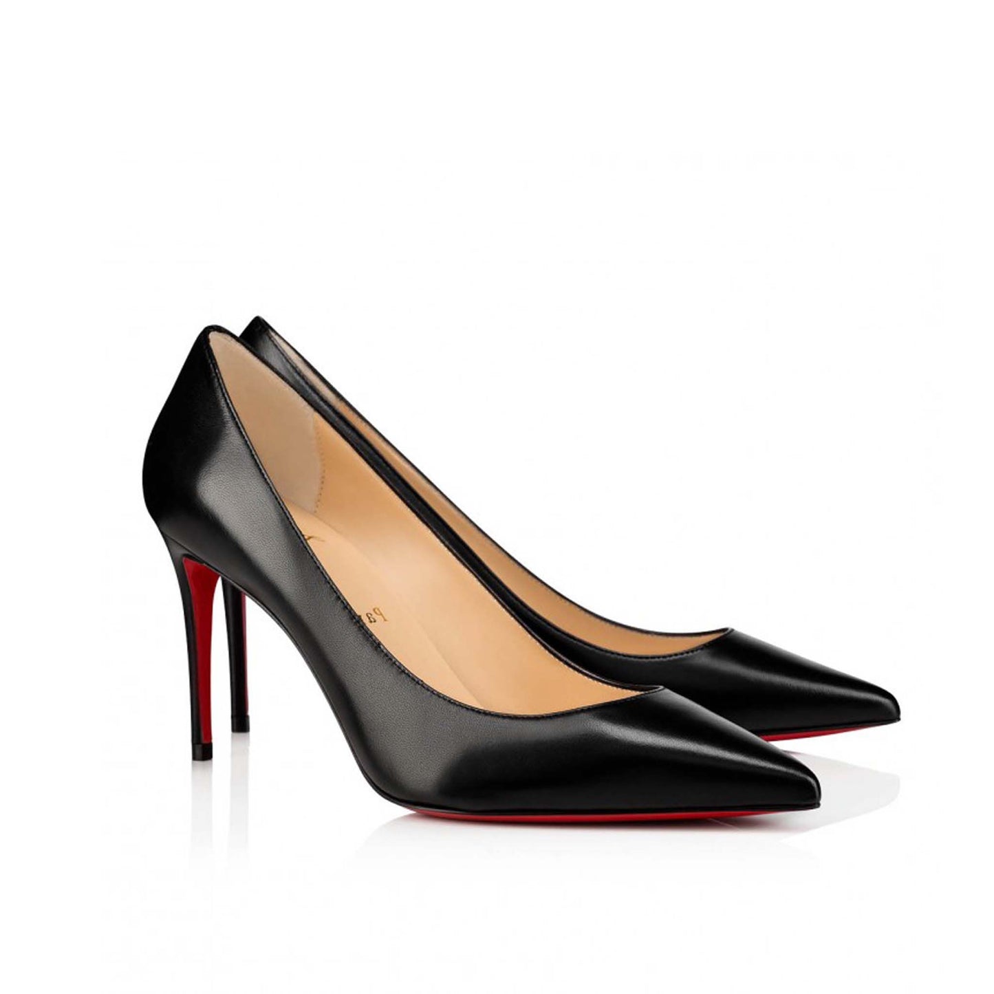 Christian Louboutin Black Leather Kate 85 Pumps