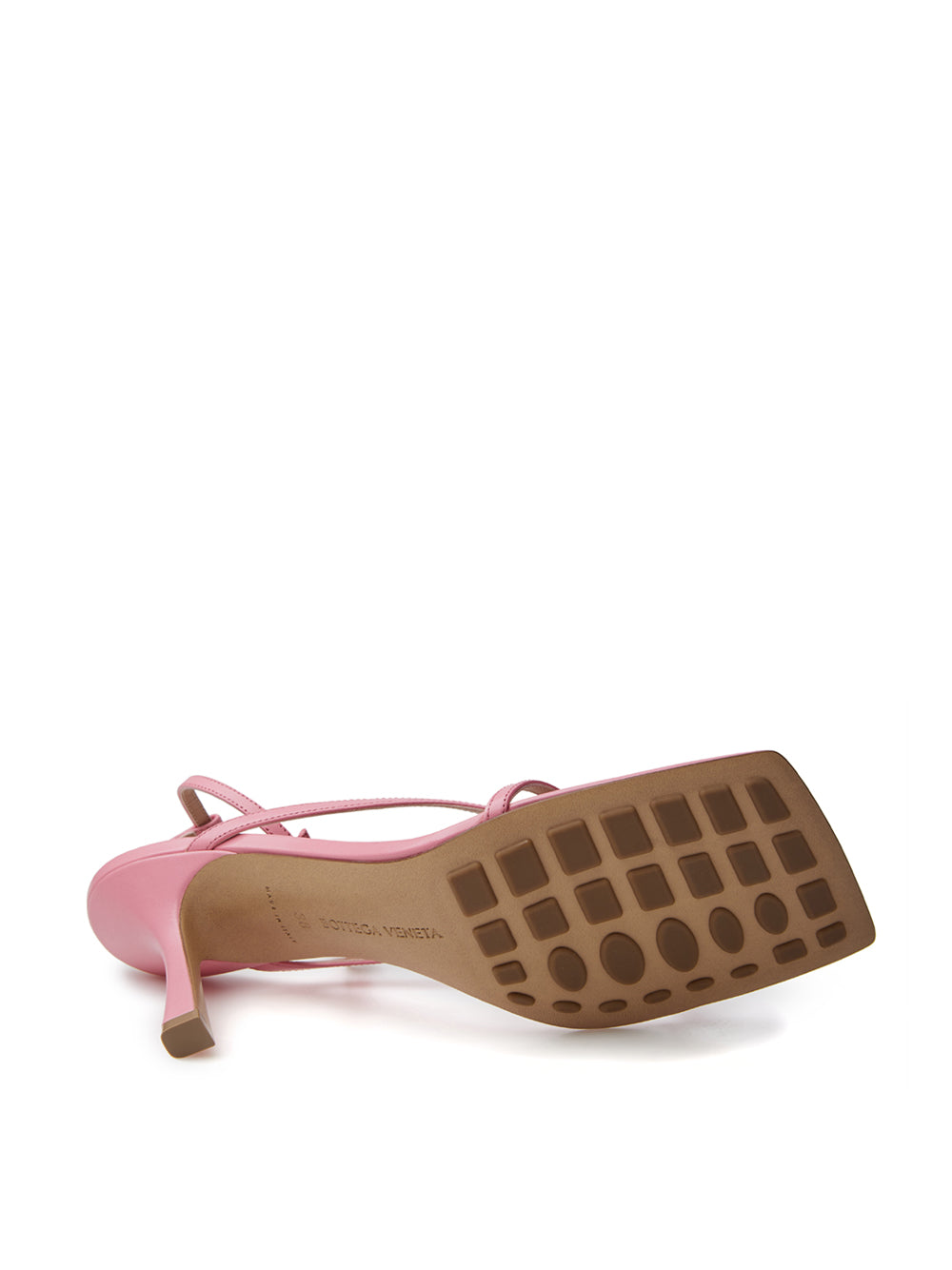 Bottega Veneta Pink Nappa Leather 'Stretch' Sandal