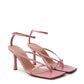 Bottega Veneta Pink Nappa Leather 'Stretch' Sandal