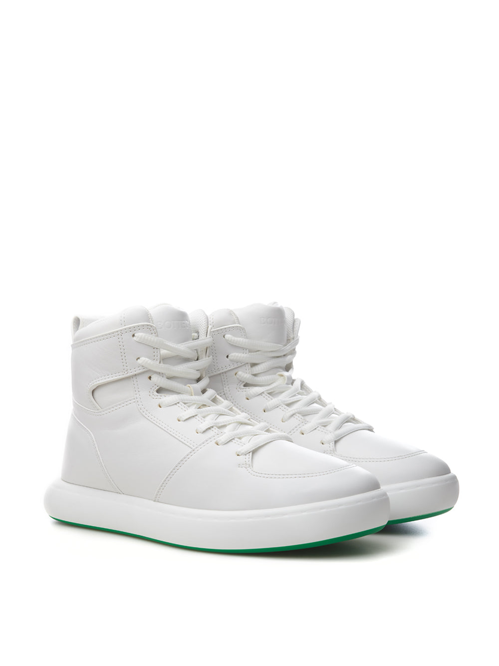 Bottega Veneta High 'Pillow' White Sneakers