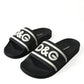 Dolce & Gabbana Black Rubber Beachwear Slippers Sandals Shoes