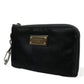 Dolce & Gabbana Black Nylon Logo Plaque Keyring Pouch Clutch Bag