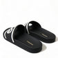 Dolce & Gabbana Black Rubber Sandals Slippers Beachwear Men Shoes