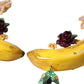 Dolce & Gabbana Gold Brass Crystal Banana Clip-on Jewelry Dangling Earrings