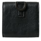 Dolce & Gabbana Black Lamb Leather Logo Card Holder Chain Strap Bags