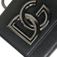 Dolce & Gabbana Black Lamb Leather Logo Card Holder Chain Strap Bags