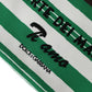 Dolce & Gabbana White Green Stripes Cotton Printed Clutch Bag