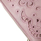 Dolce & Gabbana Pink Floral Embroidered Leather Chain Clutch Bag