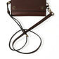 Dolce & Gabbana Brown Calf Leather Logo Embossed Shoulder Bags