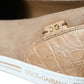 Dolce & Gabbana Beige Suede Caiman Men Loafers Slippers Shoes