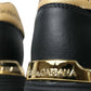 Dolce & Gabbana Black Leather Low Top  Sneakers Shoes