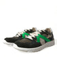 Dolce & Gabbana Multicolor Leather Suede Low Top Sneakers Shoes