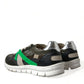 Dolce & Gabbana Multicolor Leather Suede Low Top Sneakers Shoes