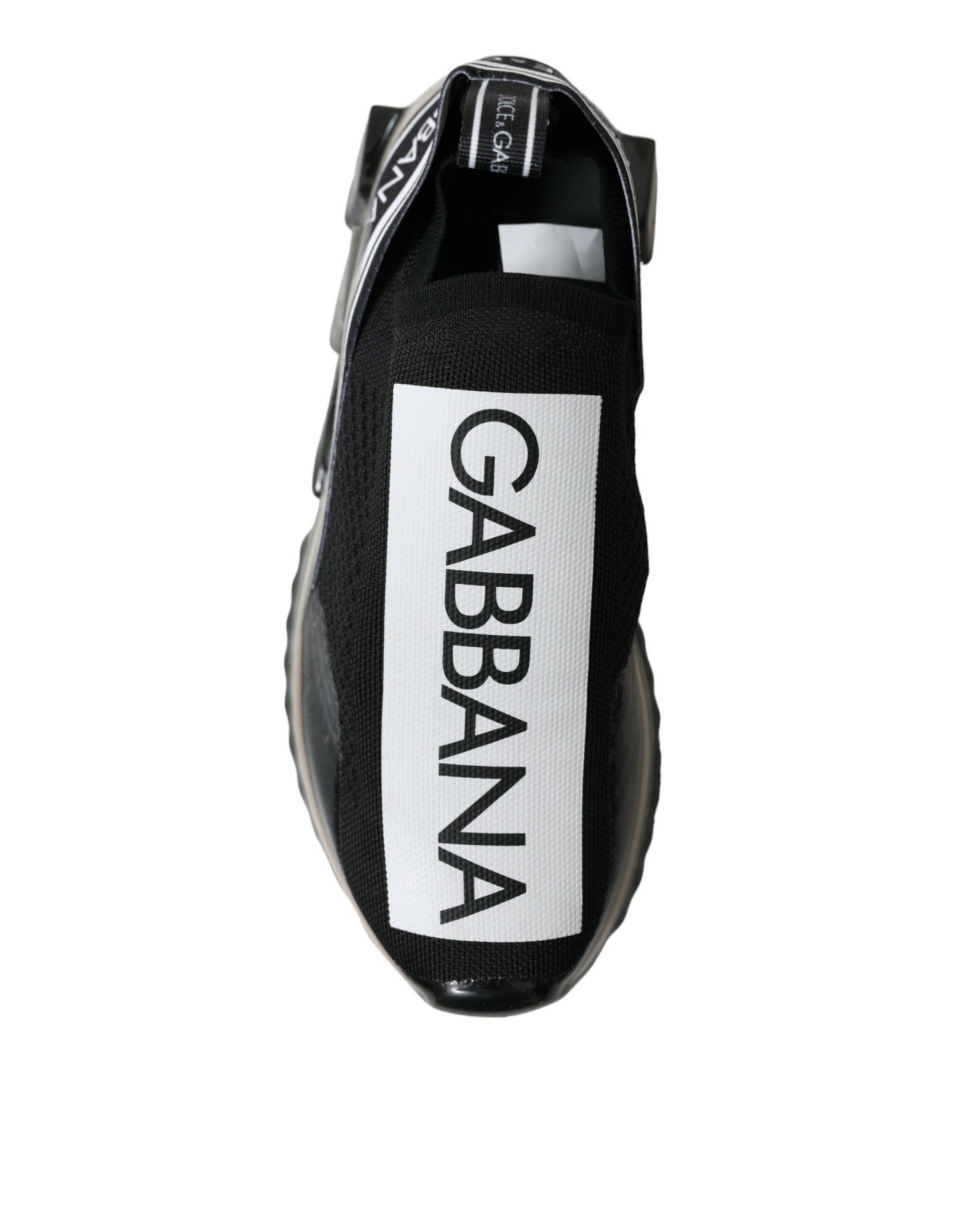 Dolce & Gabbana Black White Slip On Sneakers Sorrento Shoes