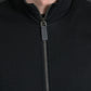 Dolce & Gabbana Black Cotton Full Zip Long Sleeves Sweater