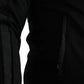 Dolce & Gabbana Black Cotton Full Zip Long Sleeves Sweater