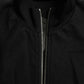 Dolce & Gabbana Black Cotton Full Zip Long Sleeves Sweater