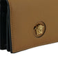 Versace Brown Calf Leather Compact Wallet