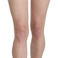 Dolce & Gabbana Beige Silk High Waist Mini Hot Pants Shorts