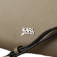 Karl Lagerfeld Sage Green Leather Tote Bag