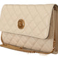 Versace White  Nappa Leather Medusa Evening Bag