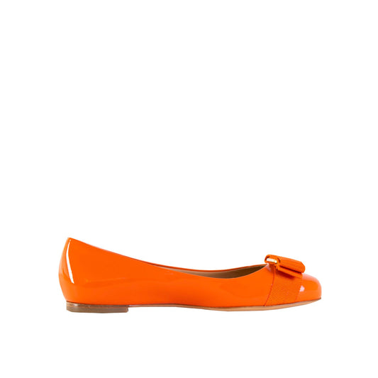 Salvatore Ferragamo Salvatore Ferragamo Varina Orange Ballerinas