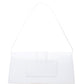 Jacquemus White Leather Le Bambino Long Shoulder Bag