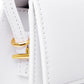 Jacquemus White Leather Le Bambino Long Shoulder Bag