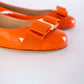 Salvatore Ferragamo Salvatore Ferragamo Varina Orange Ballerinas