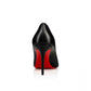 Christian Louboutin Black Leather Kate 85 Pumps