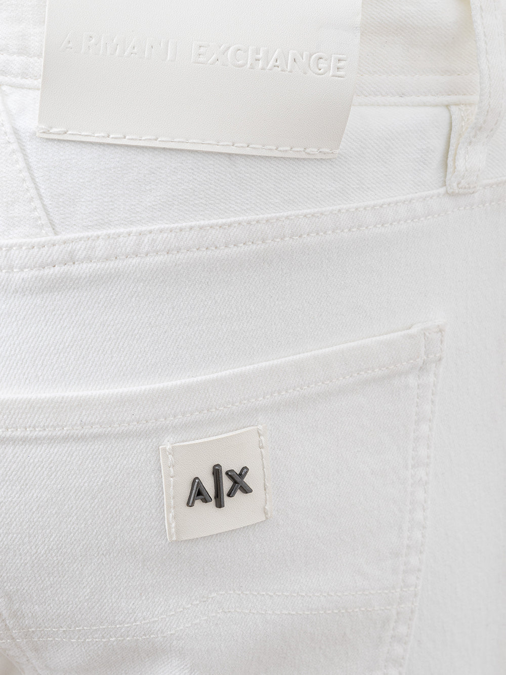 Armani Exchange White Five Pocket Jeans