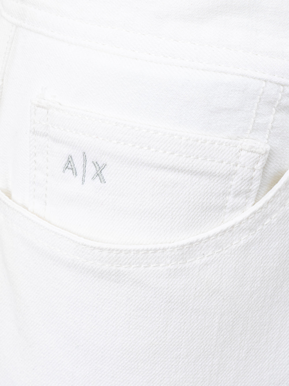 Armani Exchange White Five Pocket Jeans