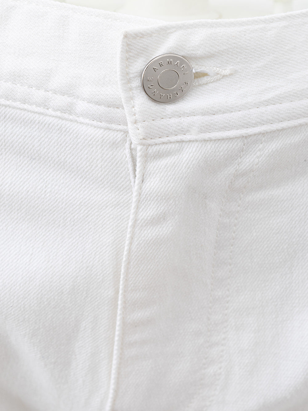 Armani Exchange White Five Pocket Jeans