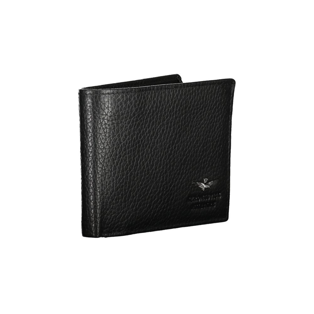 Aeronautica Militare Black Leather Wallet