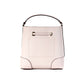 Michael Kors Mercer Small Powder Blush Pebble Leather Bucket Crossbody Bag Purse