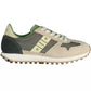 Blauer Beige Polyester Sneaker