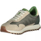 Blauer Beige Polyester Sneaker