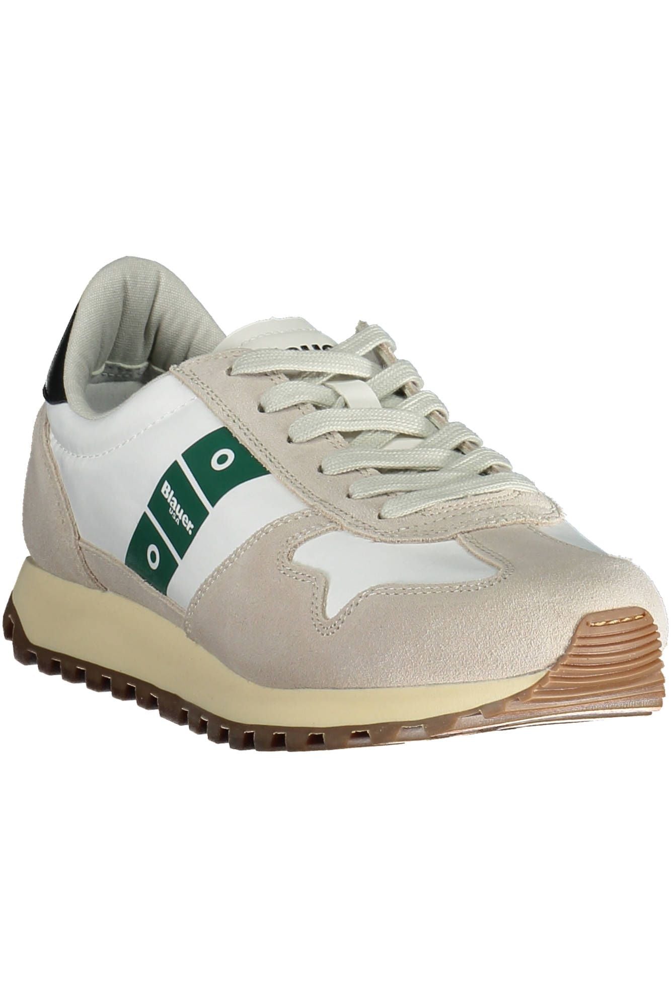 Blauer White Polyester Sneaker