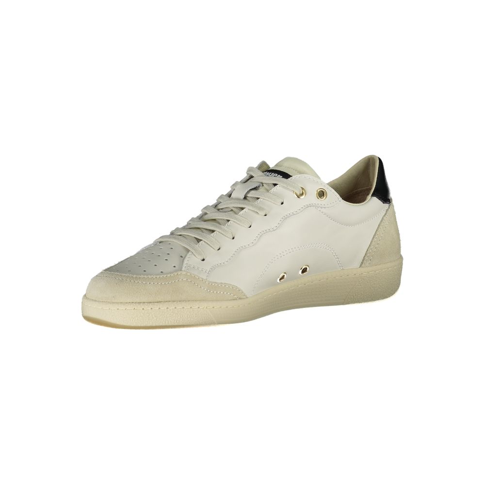 Blauer White Polyester Sneaker