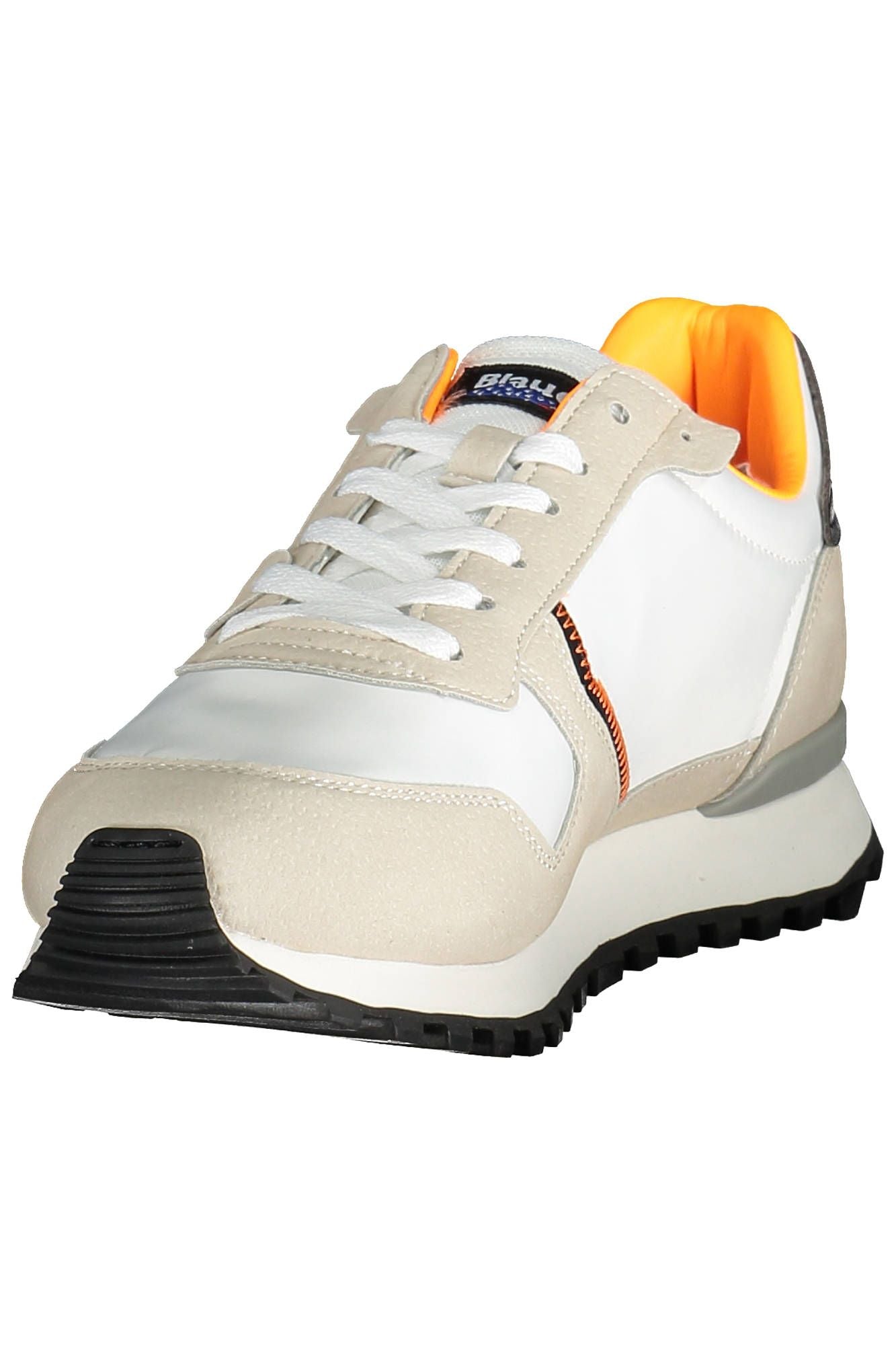 Blauer White Polyester Sneaker